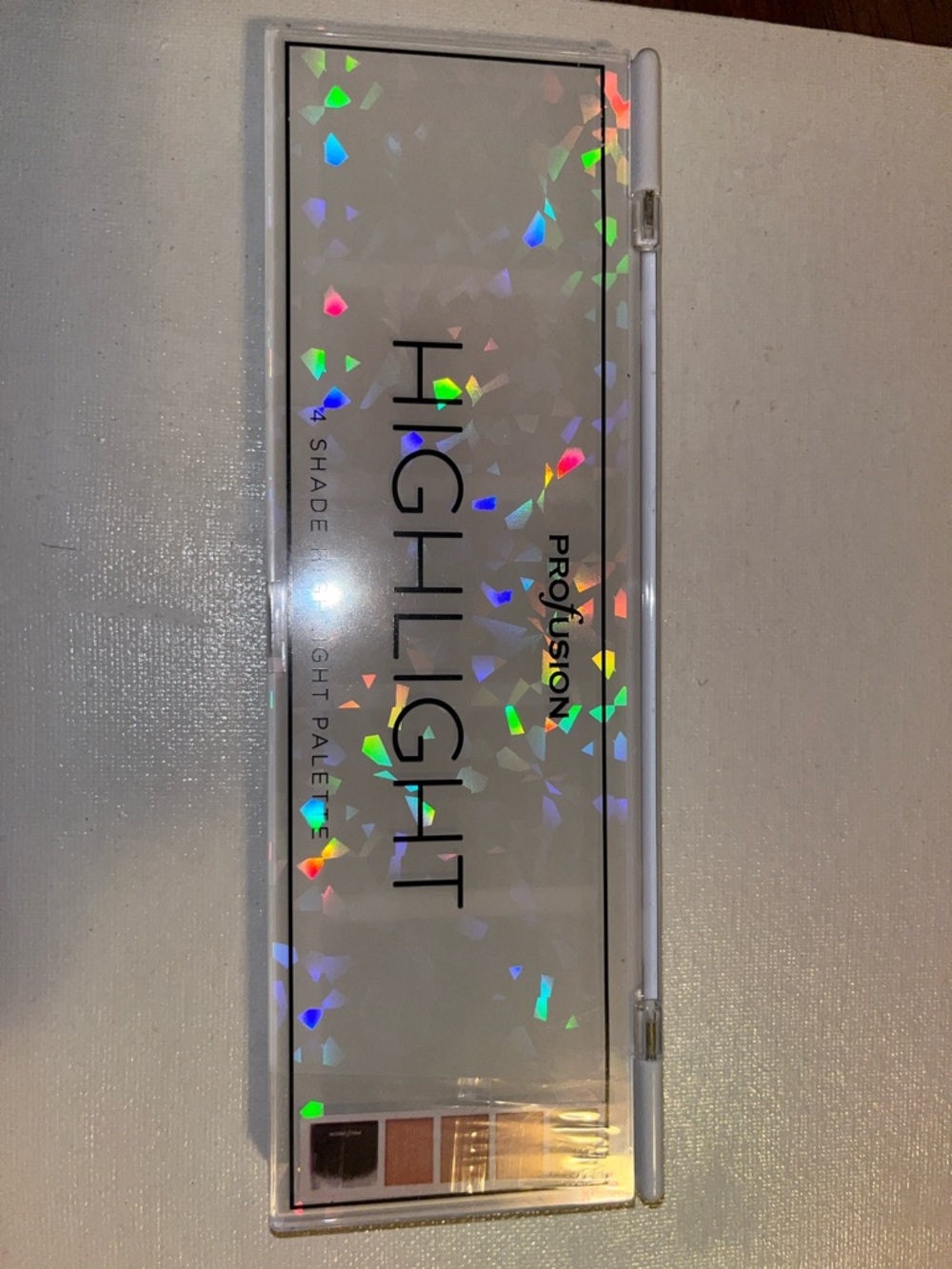 ProFusion Highlight Face Palette - Iridescent Holographic Case